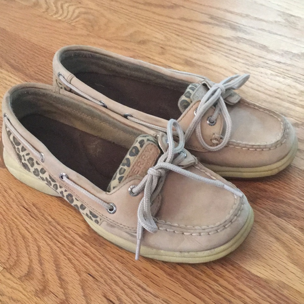 Leopard Print Sperrys